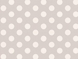 Cotton Fabric, 44" Wide in Medium Dots Light Grey by Tilda