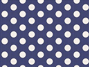 Cotton Fabric, 44" Wide in Medium Dots Night Blue by Tilda