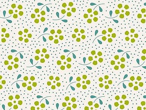 Cotton Fabric, 44" Wide in Meadow Green by Tilda