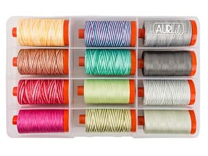 The Premium Collection by Tula Pink, 50wt Cotton Thread Set by Aurifil