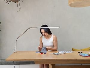 Lamp, Slimline 4 Table - Available in 3 Colors