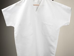 Scrub Top, Adult in White