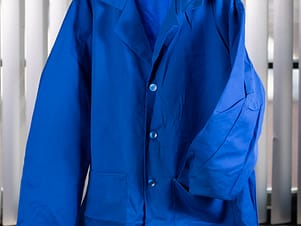 Lab Coat, Adult Mid Length in Royal Blue