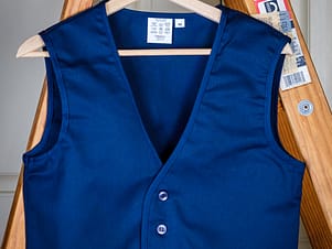 Vest, Adult in Navy Blue