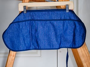 Apron, Adult Short Length, Half Size in Denim