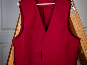 Vest, Adult in Maroon