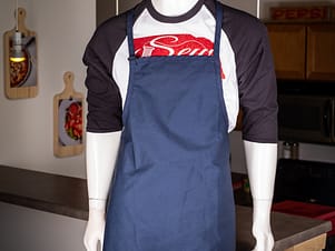Apron, Adult Knee Length in Navy Blue