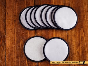 Blank 2.5" Circle - Navy Merrow Border Patch