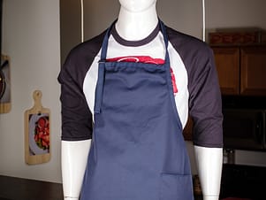 Apron, Adult Short Length in Navy Blue