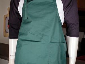 Apron, Adult Short Length in Hunter Green