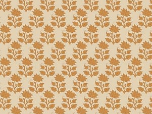 Cotton Fabric, 44" Wide in Ochre by Tilda