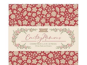 Cotton Fabric, Charm Pack in Winter by Tilda