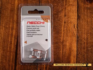 Satin Stitch Foot, Clear for Necchi Sewing Machines