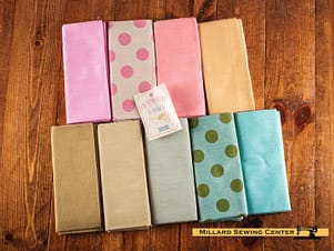 Cotton Fabric, Fat Quarter Bundle, Spring Pastels by Tilda