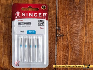 ELx705 / 2022 Regular Point Overlock Needles by Singer (5 Pack)