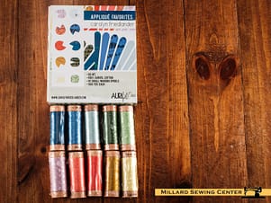 Appliqué Favorites by Carolyn Friedlander, 80wt Cotton Thread Set by Aurifil
