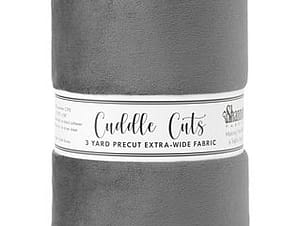 Minky, Wide Back Cuddle Cuts 3 Yard Length in Ash by Shannon Fabrics