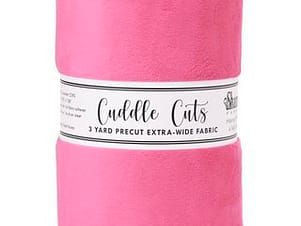 Minky, Wide Back Cuddle Cuts 3 Yard Length in Fuchsia by Shannon Fabrics