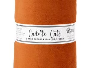 Minky, Wide Back Cuddle Cuts 3 Yard Length in Ginger by Shannon Fabrics