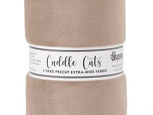 Minky, Wide Back Cuddle Cuts 3 Yard Length in Simp. Taupe by Shannon Fabrics