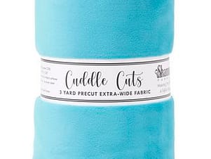 Minky, Wide Back Cuddle Cuts 3 Yard Length in Teal by Shannon Fabrics