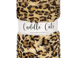 Minky, 2 Yard Luxe Cuddle Cuts in Leopard Sand by Shannon Fabrics