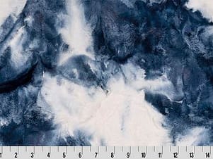 Minky, 2 Yard Luxe Cuddle Cuts in Sorbet Blueprint by Shannon Fabrics