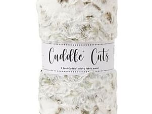 Minky, 2 Yard Luxe Cuddle Cuts in Snowy Owl Basil by Shannon Fabrics