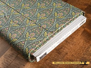 Cotton Fabric, 44" Wide in Adina Greygreen by Tilda