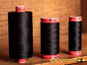 Metrosene All Purpose Polyester Sewing Thread in 4000 Black by Mettler