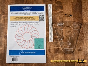 Quilting Template, Wreath #18, 5 1/2" by Westalee Design