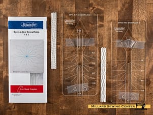 Quilting Template, Spin-E-Fex Snowflake Set #1 by Westalee Design
