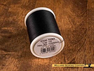 Sensa Green 40wt Lyocell Thread in Black by Madeira