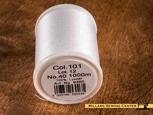 Sensa Green 40wt Lyocell Thread in White by Madeira