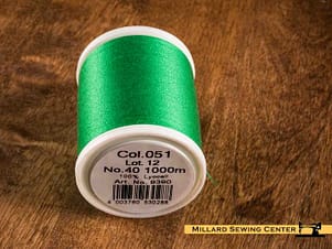 Sensa Green 40wt Lyocell Thread in Golf Green by Madeira
