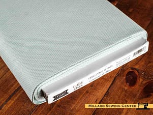 Cotton Fabric, 44" Wide in Crisscross Light Blue by Tilda