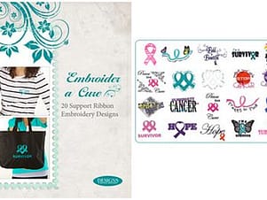 Embroidery Designs, Embroider a Cure by DIME