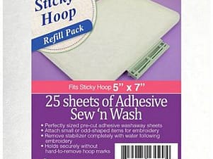 Stabilizer, Sew 'n Wash for 5"x7" Sticky Hoop by DIME