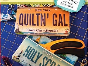 License Plate Traveling Wristlet, In The Hoop Design by Sookie Sews