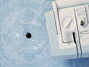 Circular Sewing Attachment for Sewing Machines with a Rectangular Bobbin Cover by Janome