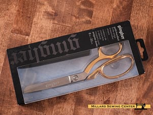 Scissors, 8″ Dressmaker Shears with Knife Edge & Gold Handles by Gingher