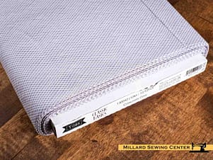 Cotton Fabric, 44" Wide in Crisscross Grey by Tilda