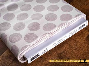 Cotton Fabric, 44" Wide in Dottie Dots Grey by Tilda