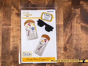 Garden Flower Eyeglass Case, In The Hoop Design by Sookie Sews