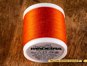 Aerofil 40wt Polyester Thread in 8651 Orange by Madeira