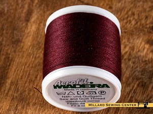 Aerofil 40wt Polyester Thread in 8350 Burgundy by Madeira