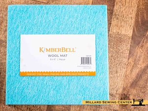 Wool Mat, Aqua, 6"×6" by Kimberbell