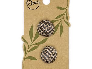 Buttons, Round 18mm In Multicolored, Recycled Leather, 2 Pack by Dritz