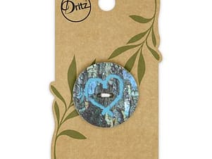 Buttons, Round 30mm In Turquoise, Recycled Coconut, 1 Pack by Dritz