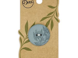 Buttons, Round 28mm In Turquoise, Recycled Hemp, 1 Pack by Dritz